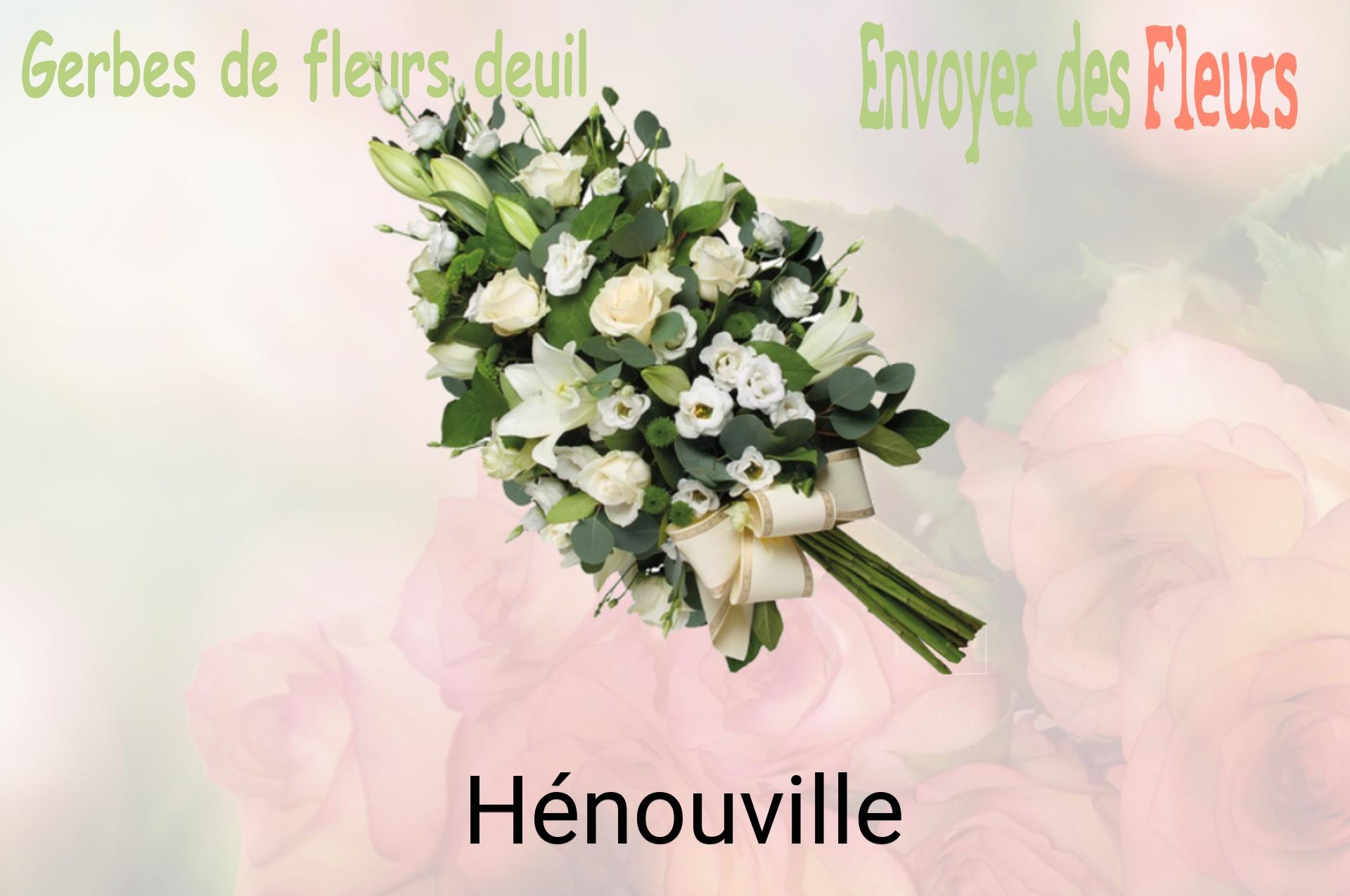 Gerbe de fleurs de deuil livrée à Hénouville